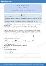 Đề thi học kì 2 Toán 6 - Đề số 6